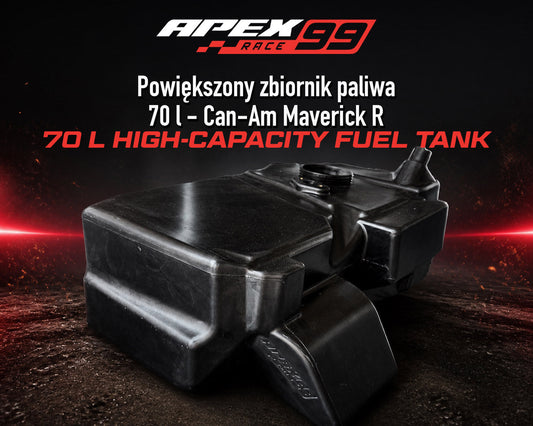 Powiększony zbiornik paliwa 70 l - Can-Am Maverick R: Większy zasięg bez przebudowy seryjnego pojazdu