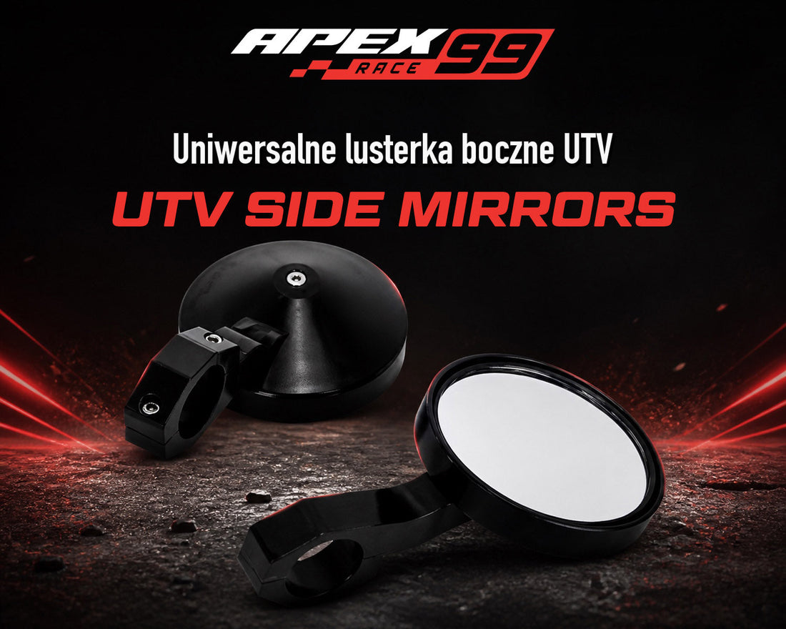Uniwersalne lusterka boczne UTV: Prostsze manewry dzięki parze regulowanych lusterek