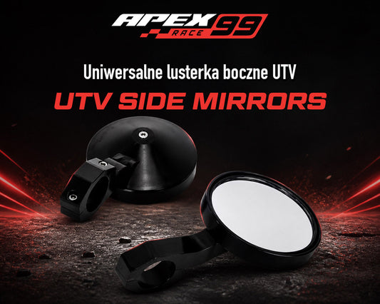 Uniwersalne lusterka boczne UTV: Prostsze manewry dzięki parze regulowanych lusterek