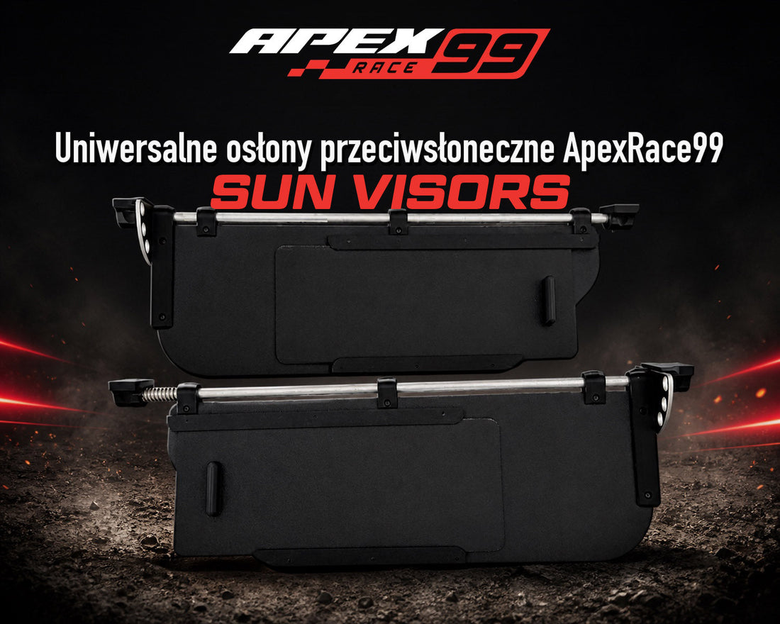 Uniwersalne osłony przeciwsłoneczne ApexRace99: Mniej oślepiania kierowcy i pasażera