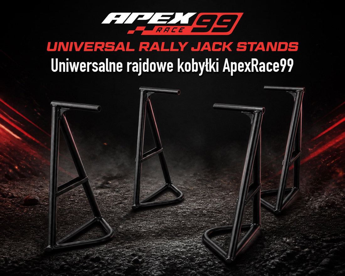 Uniwersalne rajdowe kobyłki ApexRace99 - Szybszy i bardziej uporządkowany serwis w terenie